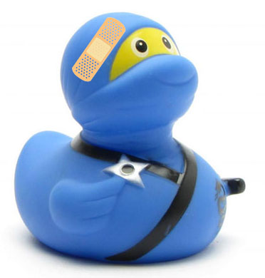 blue ninja duck (band aid)